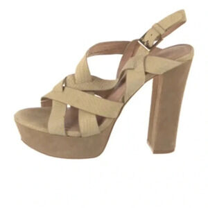 Joie platform heel open toe